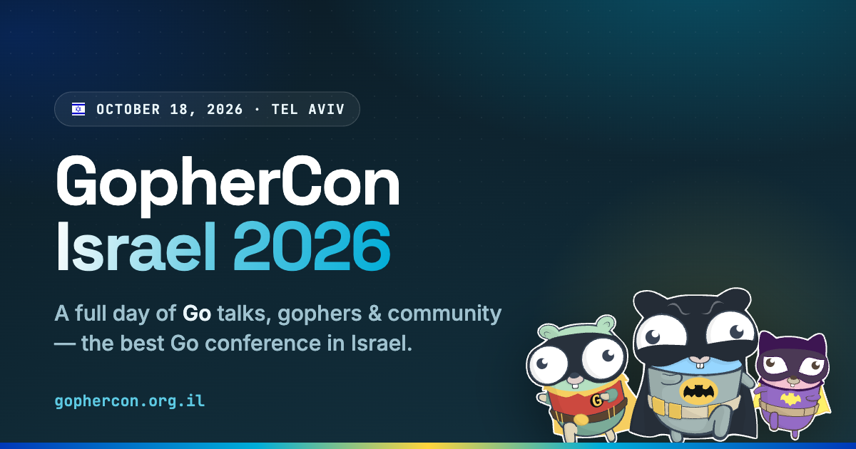 GopherCon Israel 2026 logo